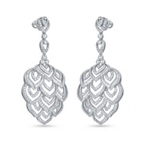 Silver Radiance Dangle Earrings