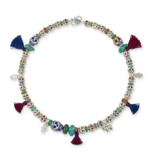 YWJEWELS Skull Beads Necklace