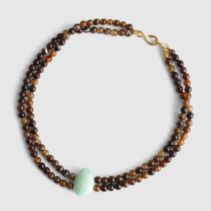 Agate & Emerald-Hue Statement Necklace
